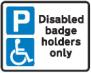 Disabled badge holders