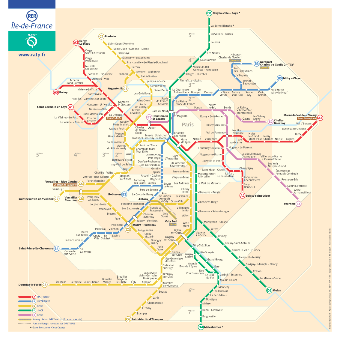 Paris Metro, RER and SNCF rail map and connection | Ebbsfleet International  Trains